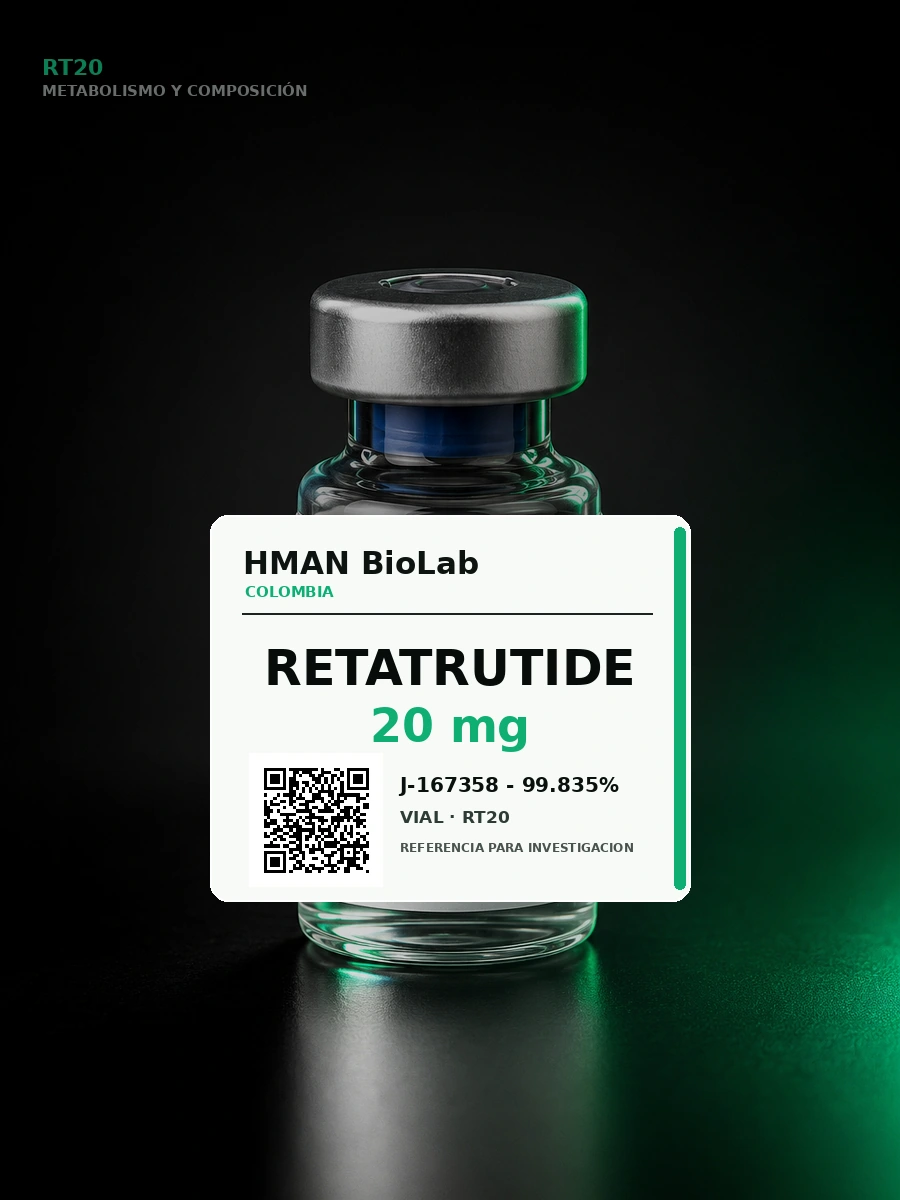 Retatrutide 20 mg de HMAN BioLab Colombia